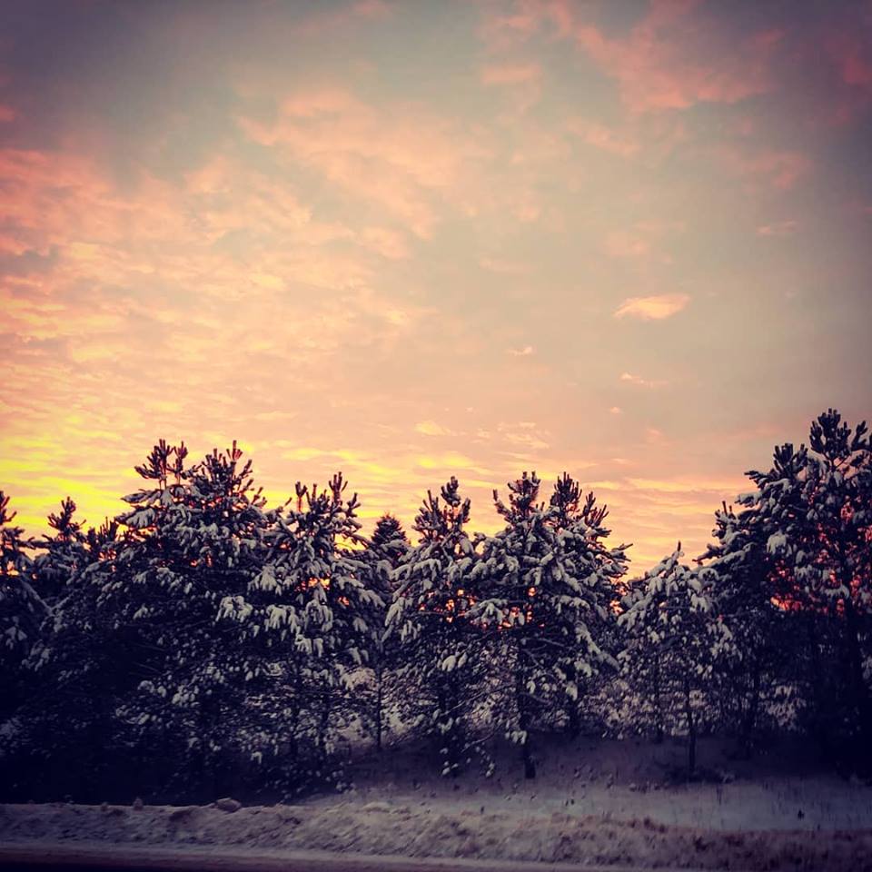 Writing Prompt: Snowy&nbsp;Sunset