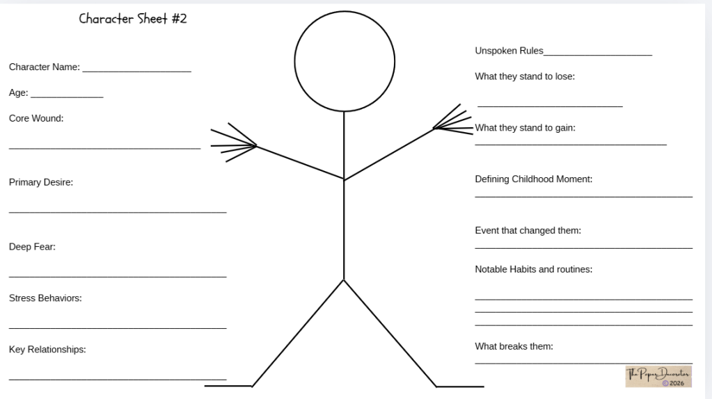 Free Character Sheet&nbsp;#2